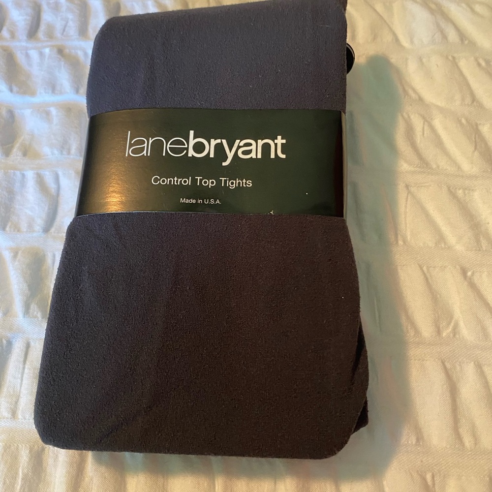 Lane Bryant Black Control Top Tights